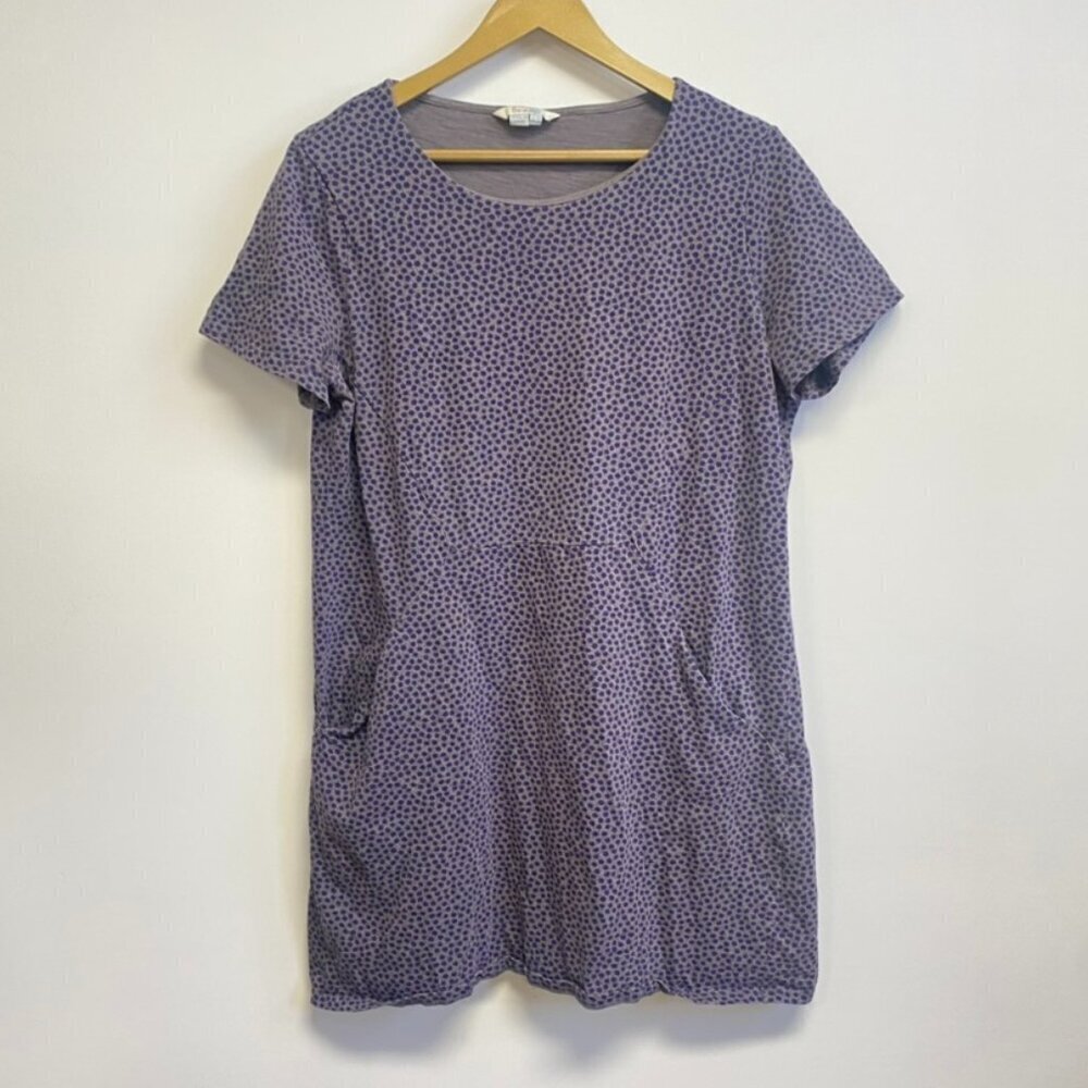 Boden Purple Polka Dot Tunic Dress with Pockets